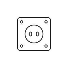 Socket icon. Electricity symbol modern, simple, vector, icon for website design, mobile app, ui. Vector Illustration