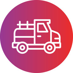 Vector Design Pickup Truck Icon Style