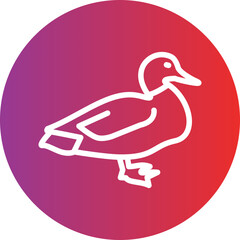 Vector Design Duck Icon Style