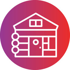Vector Design Cottage Icon Style