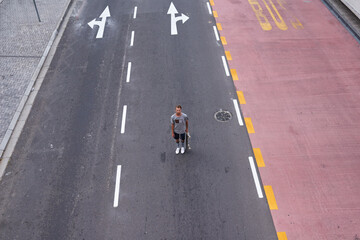 Skating is more than a hobby. skateboarders in the city.
