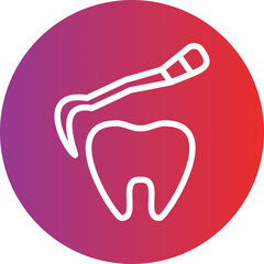 Vector Design Tooth Scaling Icon Style