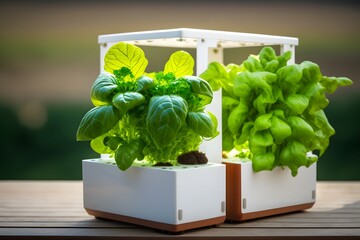 hydroponic system created using Generative AI Technology