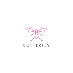 Butterfly Logo design abstract vector template 