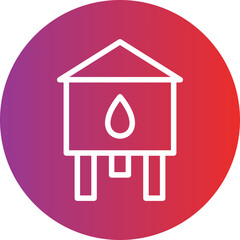 Vector Design Water Tower Icon Style