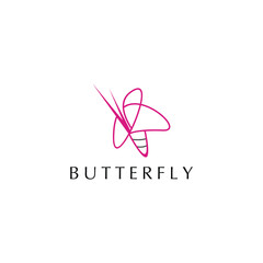Butterfly Logo design abstract vector template 