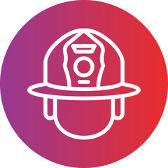Vector Design Firefighter Helmet Icon Style