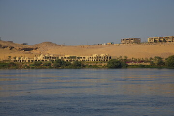 Modern residential buildings in Aswan, Egypt, Africa

