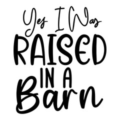 Yes I Was Raised in a Barn