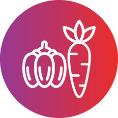 Vector Design Vegeatable Icon Style