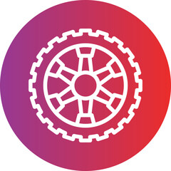 Vector Design Wheel Icon Style