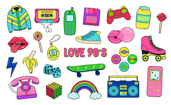 The 90s . Stickers