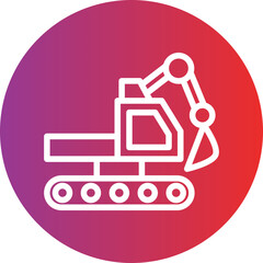 Vector Design Excavator Icon Style