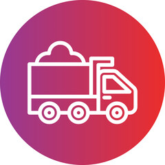 Vector Design Dump Truck Icon Style