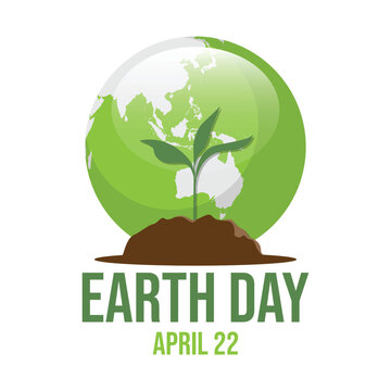 Happy Earth Day logo design