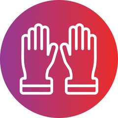 Vector Design Working Gloves Icon Style