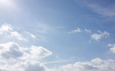 blue sky with clouds