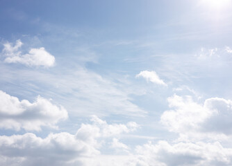 blue sky with clouds
