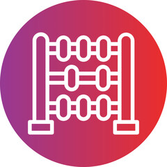 Vector Design Abacus Icon Style