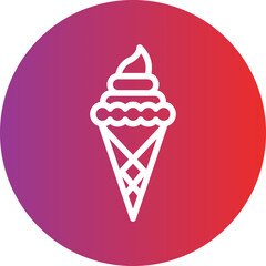 Vector Design Ice Cream Icon Style