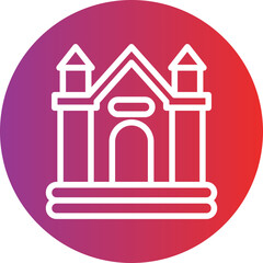Vector Design Bouncy Castle Icon Style