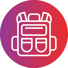 Vector Design Backpack Icon Style