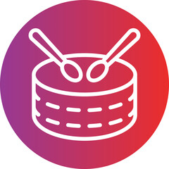 Vector Design Drum Icon Style