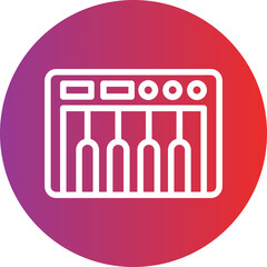 Vector Design Piano Icon Style