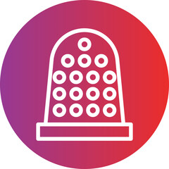Vector Design Thimble Icon Style