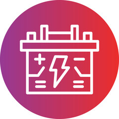 Vector Design Accumulator Icon Style