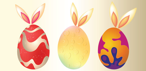 easter eggs Vector