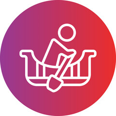 Vector Design Rowing Icon Style