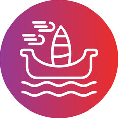 Vector Design Windsurf Icon Style