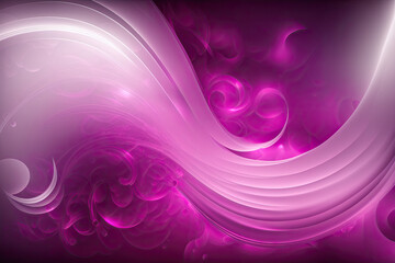 Fototapeta premium Beautiful pink abstract background with curves and round shapes, AI generated illustration