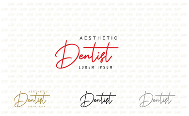  AESTHETIC DENTIST  CLINIC LOGO SIGNATURE MODERN BEAUTY  AESTHETIC LOGO DESIGN AESTHETIC DENTIST  CLINIC LOGO SIGNATURE MODERN BEAUTY  AESTHETIC LOGO DESIGN