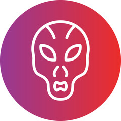 Vector Design Extraterrestrial Icon Style