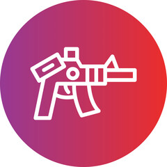 Vector Design Rifle Icon Style