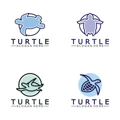 Naklejka premium Turtle icon, Sea turtle vector illustration, Logo for buttons, websites, mobile apps and other design needs