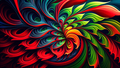 Fototapeta na wymiar explosion of colors in a dynamic and energetic pattern, coloful abstract background, AI generated