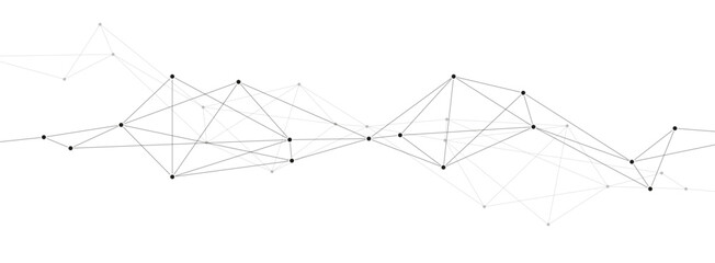 System network polygonal system connect lines and dots background template.