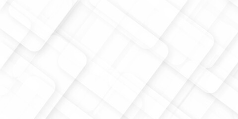 Abstract background with white and gray color technology modern background design . Geometric background with squares in bright light with soft shadows as pattern. Template for branding business .	