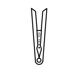hair iron barber beauty care doodle