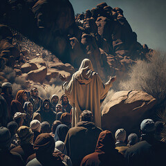 Jesus of Nazareth: A Historical and Spiritual Perspective - obrazy, fototapety, plakaty