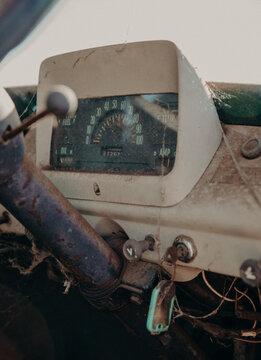 Old rusty farm truck
