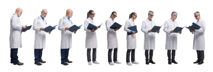 Professional doctor, medicine and healthcare concept, isolated