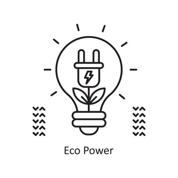 Innovation Vector Outline Icon Design illustration. Ecology Symbol on White background EPS 10 File