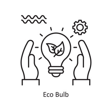 Bio energy Vector Outline Icon Design illustration. Ecology Symbol on White background EPS 10 File