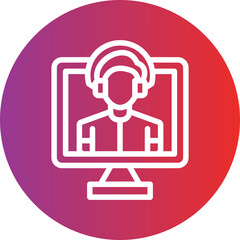 Vector Design Online Service Icon Style