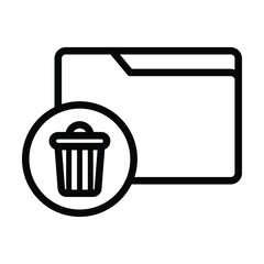 folder icon, file vector, office illustration
