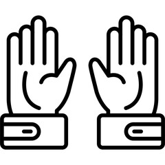 Obraz premium Gloves Icon
